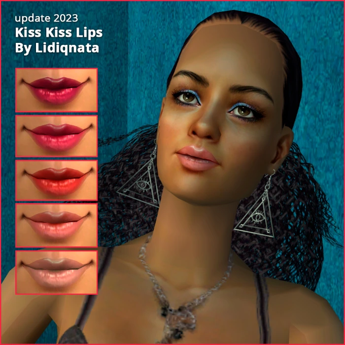 kiss kiss lips by lidiqnata for sims 2